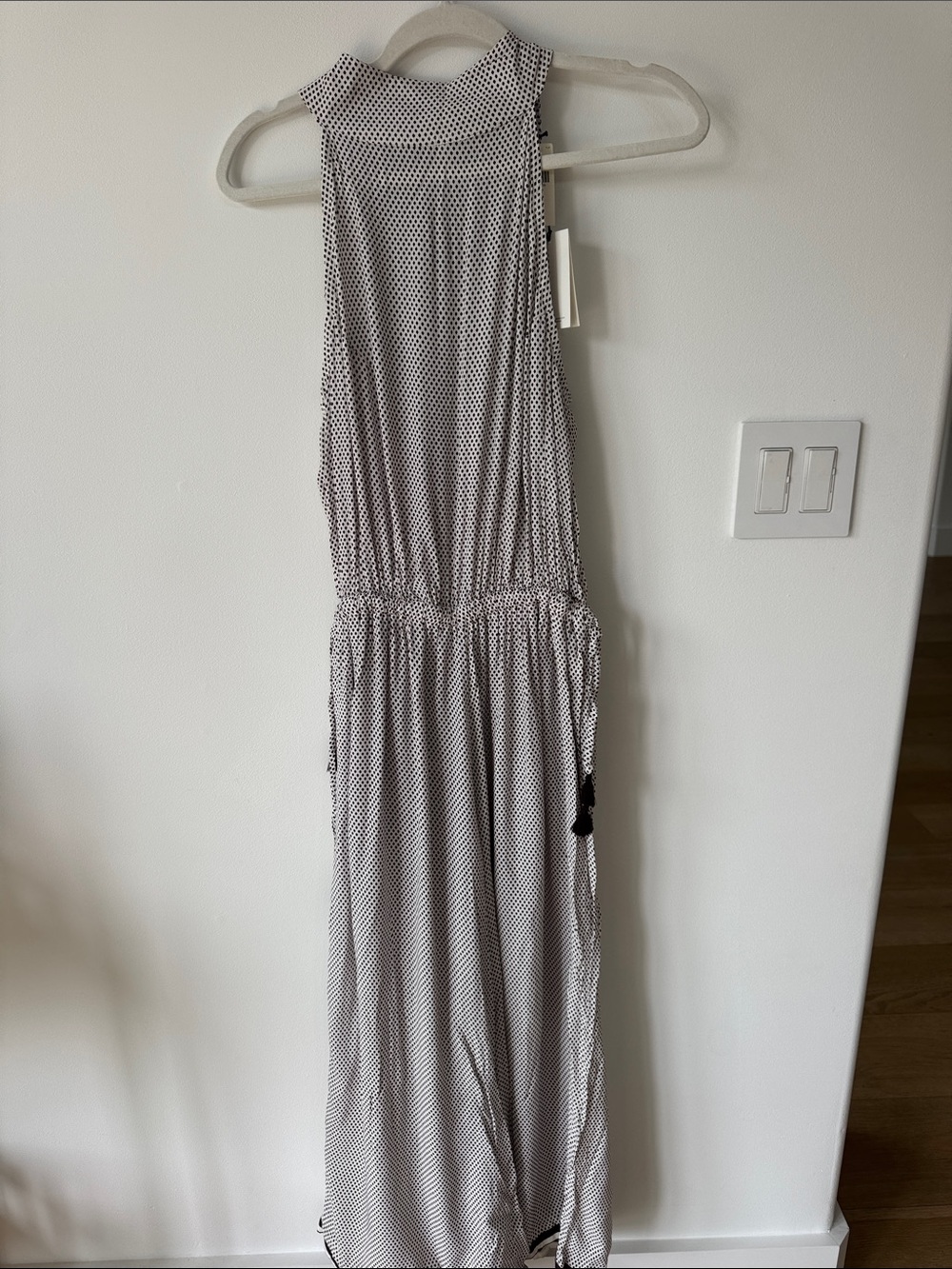 Faithfull the Brand Black and White Polka-Dot Jumpsuit